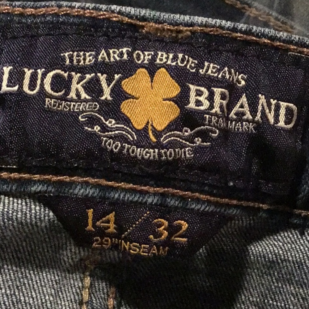 sac954🍀High Rise Brooke Skinny w/28” Inseam Lucky Jeans Size 14 - Picture 4 of 9